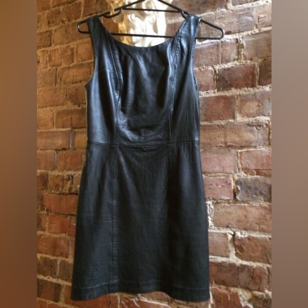 Kookai leather mini dress
